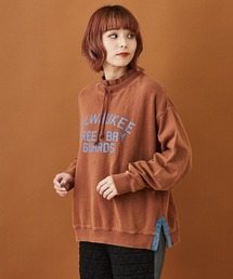 CUBE SUGAR（キューブシュガー）の「裏毛スウェットパウダー加工クルーネックプルオーバー（スウェット）」