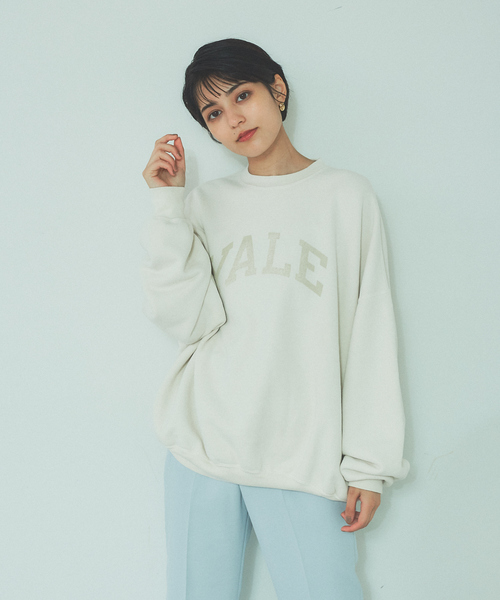 Rouge vif（ルージュヴィフ）の「【REMI RELIEF/レミレリーフ】別注YALEスウェット（スウェット・レディース・ホワイト/ブラック/ブラウン・フリー）」の21枚目の写真