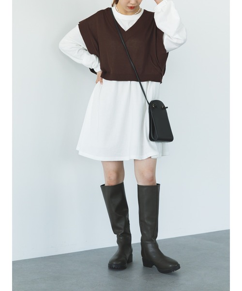 SLURR(スラ―)の「オーガニックコットンボリュームスリーブチュニック(Tシャツ/カットソー・レディース・ホワイト・FREE)」の15枚目の写真