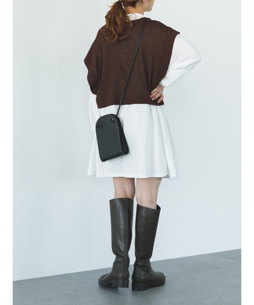 SLURR(スラ―)の「オーガニックコットンボリュームスリーブチュニック(Tシャツ/カットソー・レディース・ホワイト・FREE)」の8枚目の写真