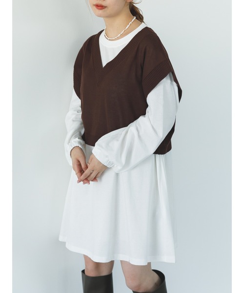 SLURR(スラ―)の「オーガニックコットンボリュームスリーブチュニック(Tシャツ/カットソー・レディース・ホワイト・FREE)」の9枚目の写真