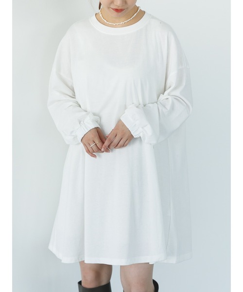 SLURR(スラ―)の「オーガニックコットンボリュームスリーブチュニック(Tシャツ/カットソー・レディース・ホワイト・FREE)」の18枚目の写真