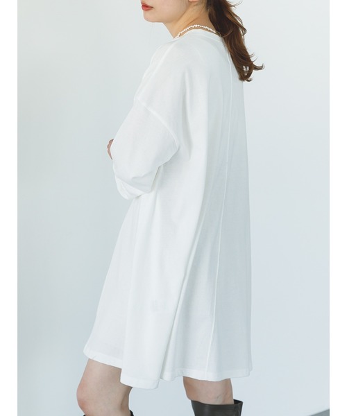 SLURR(スラ―)の「オーガニックコットンボリュームスリーブチュニック(Tシャツ/カットソー・レディース・ホワイト・FREE)」の11枚目の写真