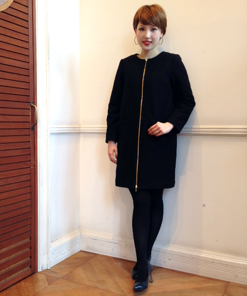 LOUNGEDRESS（ラウンジドレス）の「ノーカラーコート（その他アウター・レディース・ロイヤルブルー/ブラック・ﾌﾘ-）」の17枚目の写真