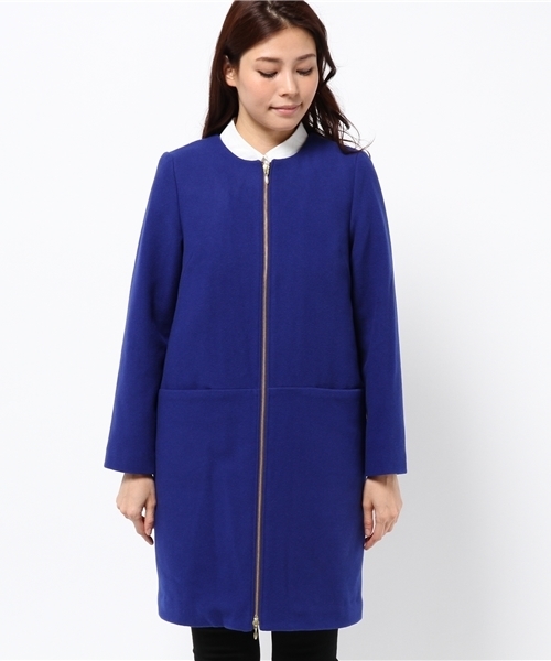 LOUNGEDRESS（ラウンジドレス）の「ノーカラーコート（その他アウター・レディース・ロイヤルブルー/ブラック・ﾌﾘ-）」の15枚目の写真