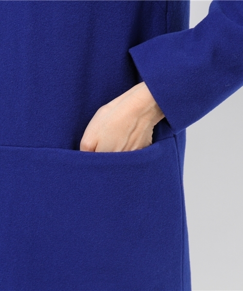 LOUNGEDRESS（ラウンジドレス）の「ノーカラーコート（その他アウター・レディース・ロイヤルブルー/ブラック・ﾌﾘ-）」の11枚目の写真