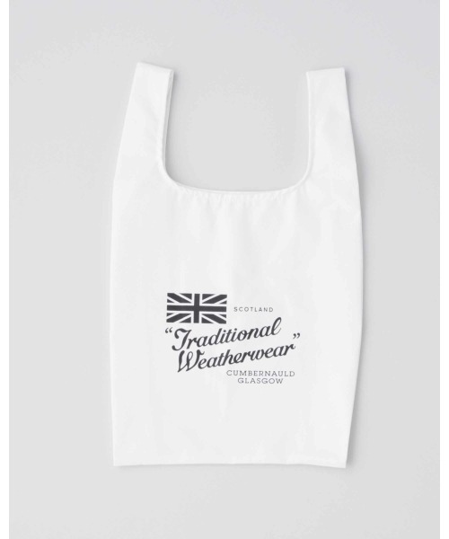 Traditional Weatherwear(トラディショナルウェザーウェア)の「MARCHAIS BAG MINI(エコバッグ/サブバッグ・レディース・ホワイト/ネイビー/グレー・F)」の1枚目の写真