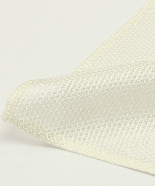 TOKYO SHIRTS(トウキョウシャツ)の「ベーシック ポケットチーフ(ポケットチーフ・メンズ・ネイビー/ダークブラウン/ワインレッド/ホワイト・FREE)」の6枚目の写真