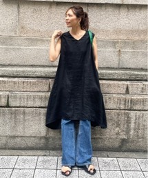 ulu | original Aline linen dress(ワンピース)