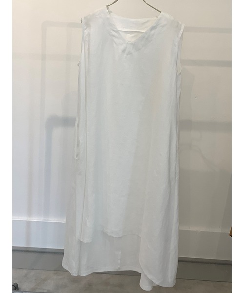 ulu(ウル)の「original Aline linen dress(ワンピース・レディース・ホワイト/ブラック・FREE)」の17枚目の写真