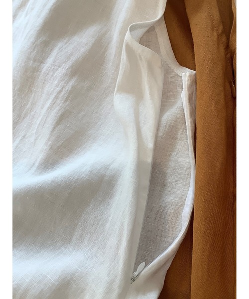 ulu(ウル)の「original Aline linen dress(ワンピース・レディース・ホワイト/ブラック・FREE)」の20枚目の写真