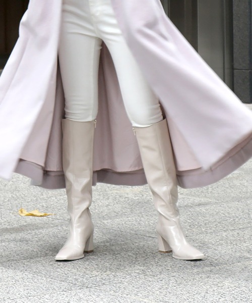 ROYAL PARTY（ロイヤルパーティー）の「ロングブーツ（ブーツ・レディース・ベージュ/ブラック/オフホワイト・MEDIUM/LARGE）」の19枚目の写真