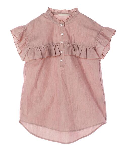 ELENCARE DUE（エレンカーレデュエ）の「ストライプフリルブラウス＊（シャツ/ブラウス・レディース・ネイビー/ブラウン・FREE）」の18枚目の写真