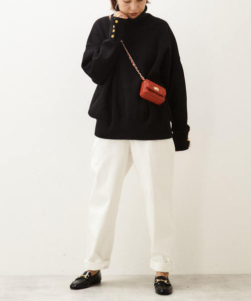 Liesse（リエス）の「【AULENTTI/オウレンティ】ミニチェーンバッグ（ショルダーバッグ・レディース・レッド/ブラック/ベージュ/グリーン・FREE）」の5枚目の写真