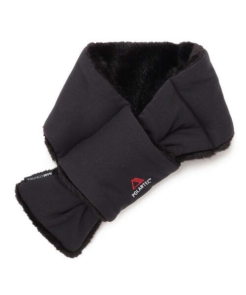 BASECONTROL（ベースコントロール）の「◆POLARTEC ポーラテック 差し込みボアマフラー（ストール/ショール・レディース・ブラック・99）」の2枚目の写真