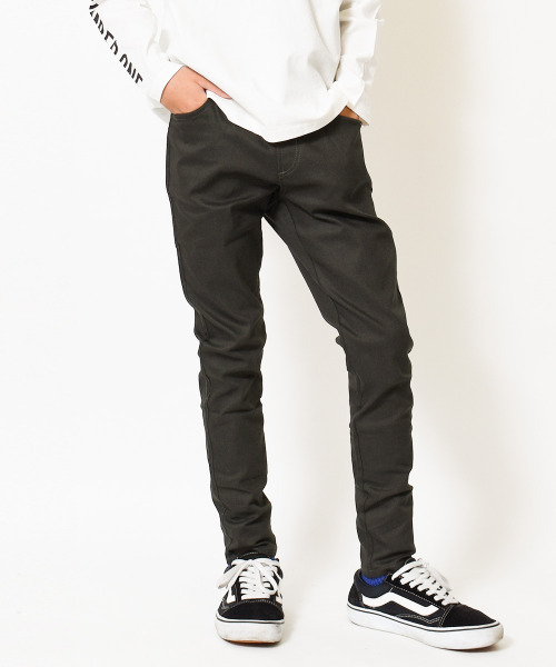 RAT EFFECT（ラットエフェクト）の「ストレッチスリムストレートパンツ（その他パンツ・キッズ・ベージュ/ブラック/チャコールグレー/カーキ/インディゴブルー・130/120/140/150/160/170）」の2枚目の写真