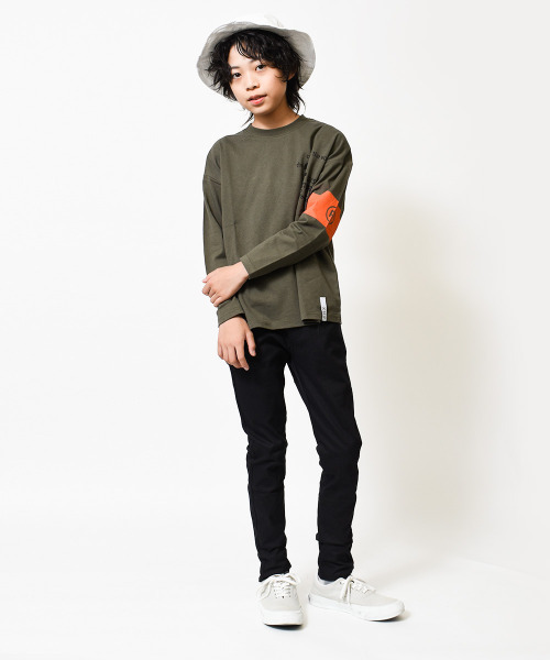 RAT EFFECT（ラットエフェクト）の「ストレッチスリムストレートパンツ（その他パンツ・キッズ・ベージュ/ブラック/チャコールグレー/カーキ/インディゴブルー・130/120/140/150/160/170）」の14枚目の写真