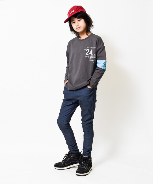 RAT EFFECT（ラットエフェクト）の「ストレッチスリムストレートパンツ（その他パンツ・キッズ・ベージュ/ブラック/チャコールグレー/カーキ/インディゴブルー・130/120/140/150/160/170）」の11枚目の写真