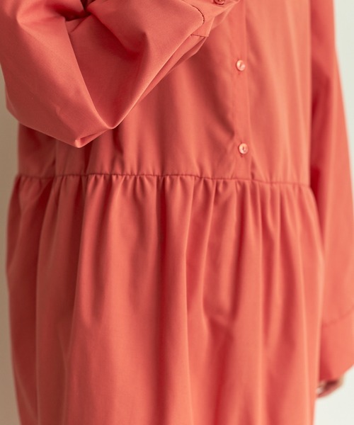 VACANCY（ヴァカンシー）の「ティアードシャツワンピース（ワンピース・レディース・ブラック/オレンジ・FREE）」の16枚目の写真