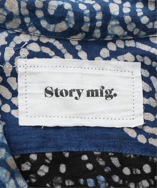 Story mfg.(ストーリーエムエフジー)の「【STORY mfg / ストーリーエムエフジー】Greetings Shirt indigo bark sp(シャツ/ブラウス・メンズ・ネイビー・SMALL)」の3枚目の写真