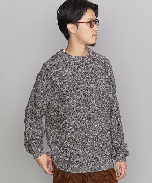 BEAUTY&YOUTH UNITED ARROWS（ビューティーアンドユースユナイテッドアローズ）の「BY クリスプ アゼ フォルム ニット（ニット/セーター・メンズ・ブラック/ダークブラウン/ベージュ/グレー/ロイヤルブルー・S/M/L/XL）」の9枚目の写真
