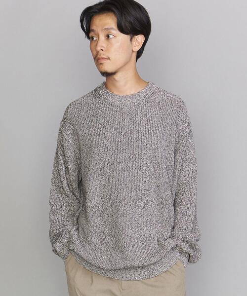 BEAUTY&YOUTH UNITED ARROWS（ビューティーアンドユースユナイテッドアローズ）の「BY クリスプ アゼ フォルム ニット（ニット/セーター・メンズ・ブラック/ダークブラウン/ベージュ/グレー/ロイヤルブルー・S/M/L/XL）」の22枚目の写真