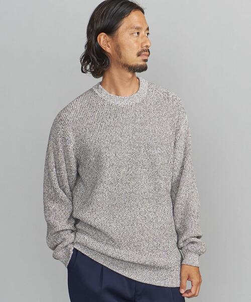 BEAUTY&YOUTH UNITED ARROWS（ビューティーアンドユースユナイテッドアローズ）の「BY クリスプ アゼ フォルム ニット（ニット/セーター・メンズ・ブラック/ダークブラウン/ベージュ/グレー/ロイヤルブルー・S/M/L/XL）」の8枚目の写真