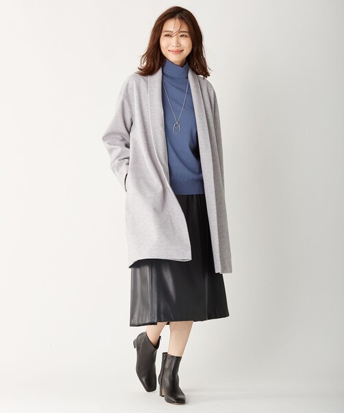 J.PRESS Ladies(J.プレス レディス)の「【洗える】ニードルパンチ カーディガン(カーディガン/ボレロ・レディース・ネイビー系/ライトグレー系/ベージュ系・SMALL)」の11枚目の写真