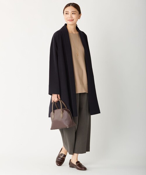 J.PRESS Ladies(J.プレス レディス)の「【洗える】ニードルパンチ カーディガン(カーディガン/ボレロ・レディース・ネイビー系/ライトグレー系/ベージュ系・SMALL)」の8枚目の写真