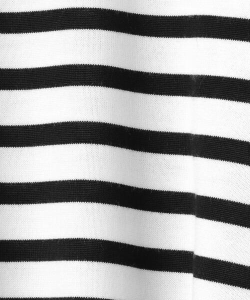 UNITED ARROWS（ユナイテッドアローズ）の「＜UNITED ARROWS＞W ボーダー ワイド スリット ニット W（ニット/セーター・レディース・ブラック/ピンク・FREE）」の16枚目の写真