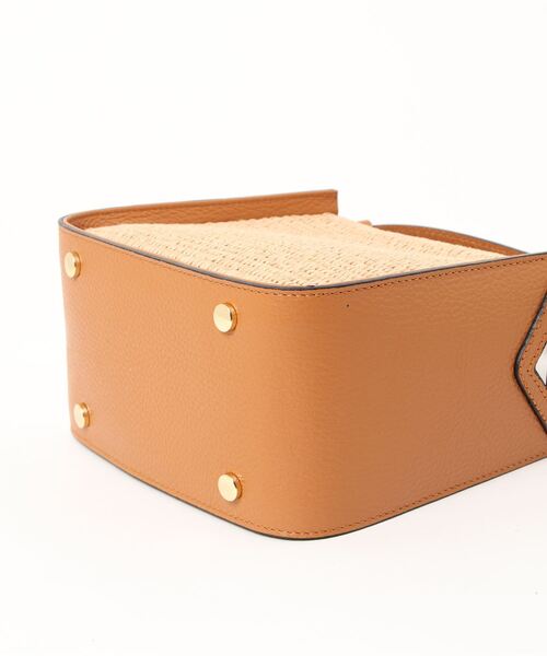 NOMBRE IMPAIR（ノンブルアンペール）の「【Marant】ラフィアコンビワンハンドルスモールBAG（ハンドバッグ・レディース・ホワイト/キャメル・FREE）」の4枚目の写真