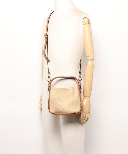 NOMBRE IMPAIR（ノンブルアンペール）の「【Marant】ラフィアコンビワンハンドルスモールBAG（ハンドバッグ・レディース・ホワイト/キャメル・FREE）」の6枚目の写真