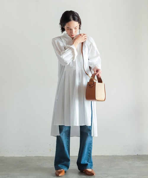 NOMBRE IMPAIR（ノンブルアンペール）の「【Marant】ラフィアコンビワンハンドルスモールBAG（ハンドバッグ・レディース・ホワイト/キャメル・FREE）」の9枚目の写真
