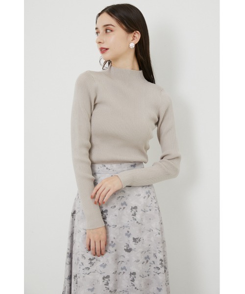rienda(リエンダ)の「AWウォッシャブルハイネックニットトップス(ニット/セーター・レディース・ブラック/ライトグリーン/ライトベージュ/ライトパープル・FREE)」の1枚目の写真