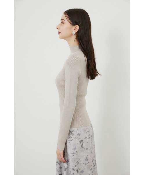 rienda(リエンダ)の「AWウォッシャブルハイネックニットトップス(ニット/セーター・レディース・ブラック/ライトグリーン/ライトベージュ/ライトパープル・FREE)」の6枚目の写真