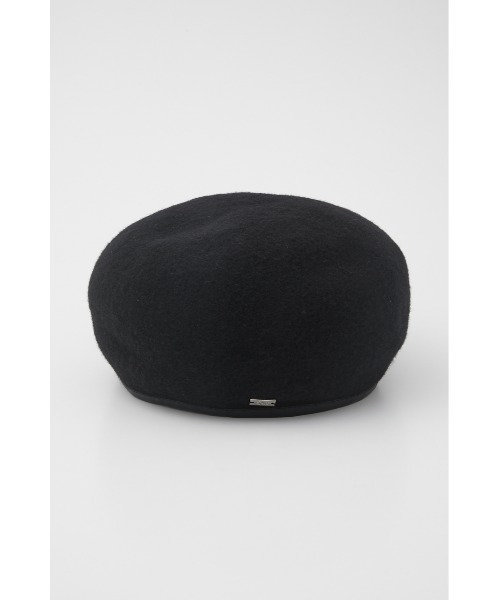 SLY(スライ)の「WOOL BERET ウールベレー(ハンチング/ベレー帽・レディース・ブラック/グレー・FREE)」の6枚目の写真