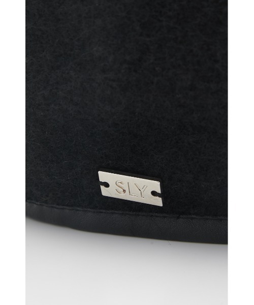 SLY(スライ)の「WOOL BERET ウールベレー(ハンチング/ベレー帽・レディース・ブラック/グレー・FREE)」の8枚目の写真