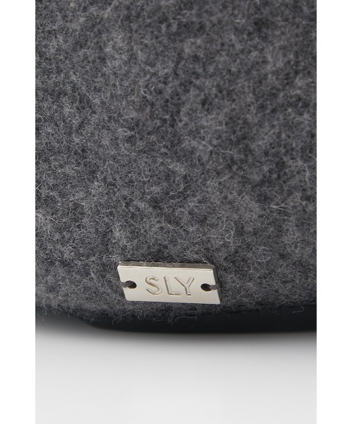 SLY(スライ)の「WOOL BERET ウールベレー(ハンチング/ベレー帽・レディース・ブラック/グレー・FREE)」の10枚目の写真