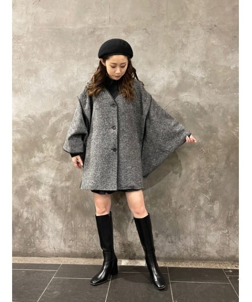 SLY(スライ)の「WOOL BERET ウールベレー(ハンチング/ベレー帽・レディース・ブラック/グレー・FREE)」の22枚目の写真