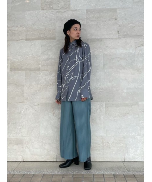 SLY(スライ)の「WOOL BERET ウールベレー(ハンチング/ベレー帽・レディース・ブラック/グレー・FREE)」の19枚目の写真