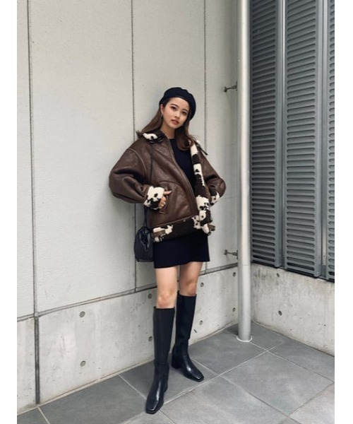 SLY(スライ)の「WOOL BERET ウールベレー(ハンチング/ベレー帽・レディース・ブラック/グレー・FREE)」の15枚目の写真