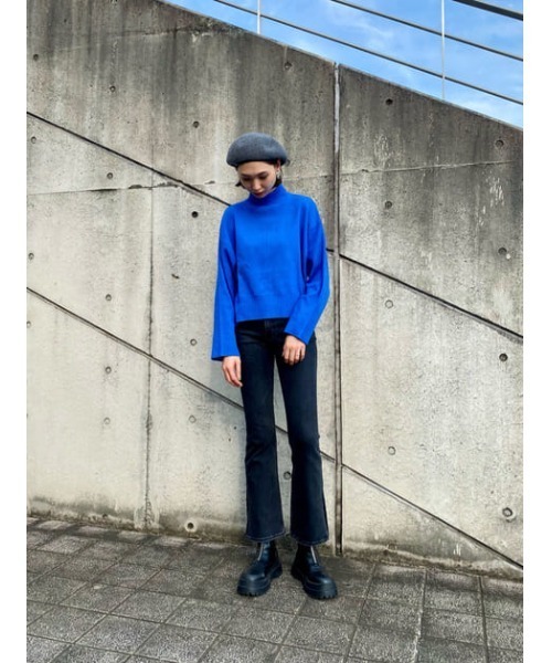 SLY(スライ)の「WOOL BERET ウールベレー(ハンチング/ベレー帽・レディース・ブラック/グレー・FREE)」の13枚目の写真