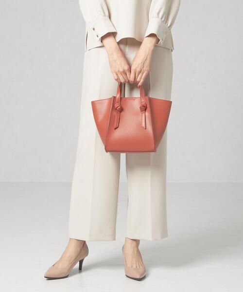 closet story（クローゼットストーリー）の「＜closet story（クローゼットストーリー）＞サイドキリカエ ノット 2WAYバッグ（ハンドバッグ・レディース・ダークグリーン/ブラウン・FREE）」の2枚目の写真