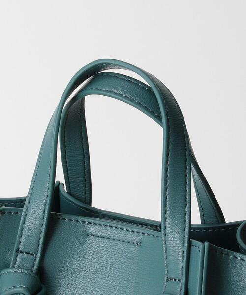 closet story（クローゼットストーリー）の「＜closet story（クローゼットストーリー）＞サイドキリカエ ノット 2WAYバッグ（ハンドバッグ・レディース・ダークグリーン/ブラウン・FREE）」の9枚目の写真