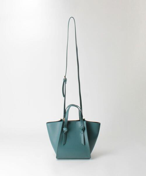 closet story（クローゼットストーリー）の「＜closet story（クローゼットストーリー）＞サイドキリカエ ノット 2WAYバッグ（ハンドバッグ・レディース・ダークグリーン/ブラウン・FREE）」の5枚目の写真