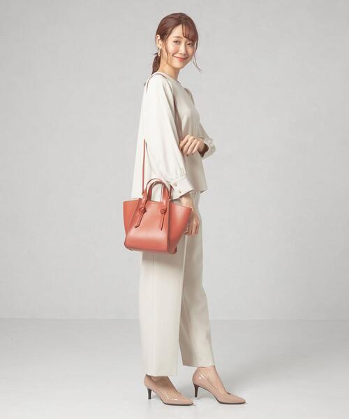 closet story（クローゼットストーリー）の「＜closet story（クローゼットストーリー）＞サイドキリカエ ノット 2WAYバッグ（ハンドバッグ・レディース・ダークグリーン/ブラウン・FREE）」の12枚目の写真