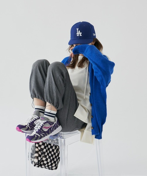 Auntie Rosa Holiday（アンティローザホリデー）の「Vネックオーバーサイズカラーカーディガン（カーディガン/ボレロ・レディース・ブラック/グレー/ブルー/レッド/イエロー・FREE）」の7枚目の写真