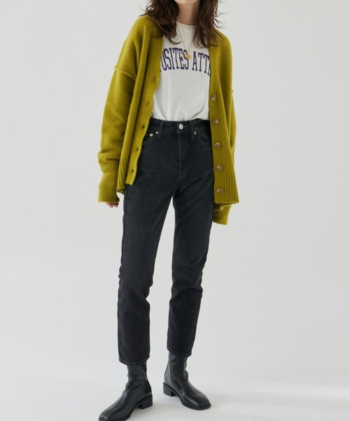 Auntie Rosa Holiday（アンティローザホリデー）の「Vネックオーバーサイズカラーカーディガン（カーディガン/ボレロ・レディース・ブラック/グレー/ブルー/レッド/イエロー・FREE）」の20枚目の写真