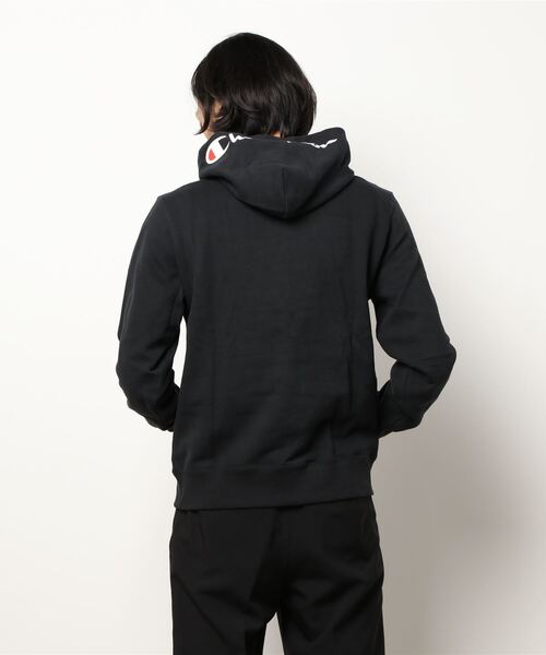 Champion（チャンピオン）の「【Champion】フードスクリプトビッグシルエットパーカー（パーカー・メンズ・ホワイト/ブラック/パープル・L/M/XL）」の7枚目の写真