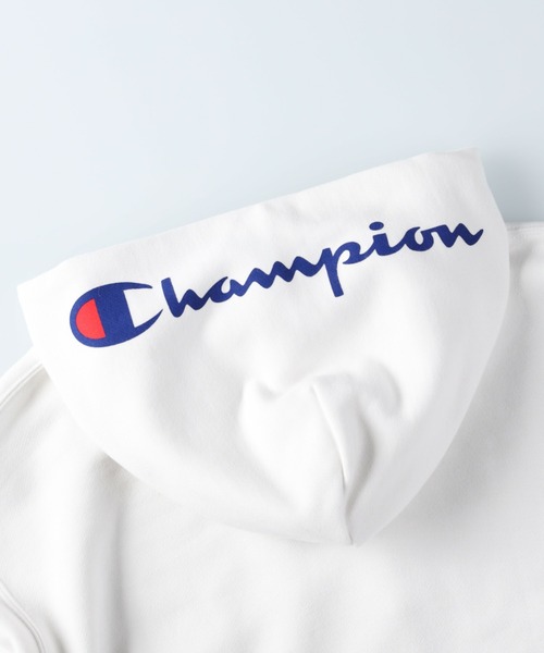 Champion（チャンピオン）の「【Champion】フードスクリプトビッグシルエットパーカー（パーカー・メンズ・ホワイト/ブラック/パープル・L/M/XL）」の18枚目の写真